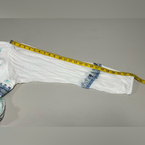 FREE PEOPLE Rhiannon Embroidered Tie Back Babydoll Mini Dress - Picture 13 of 15